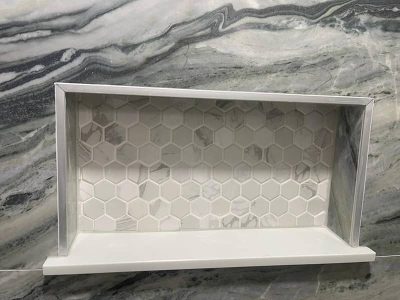 Recessed Bathroom Shelf Installation